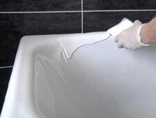 Акриловые краски для ванной. Акрил для ванны в баллончиках