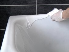 Акриловые краски для ванной. Акрил для ванны в баллончиках