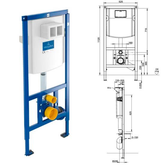 инсталляции от производителя Villeroy & Boch
