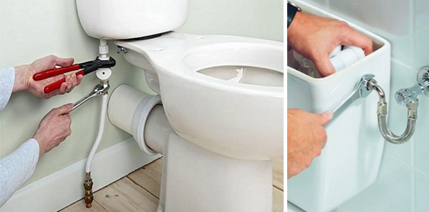 подача воды в бачок унитаза