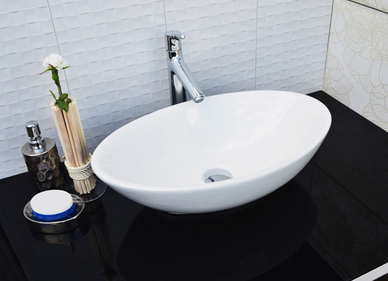 накладные раковины для ванной овальные