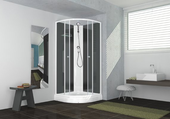 угловые душевые кабины