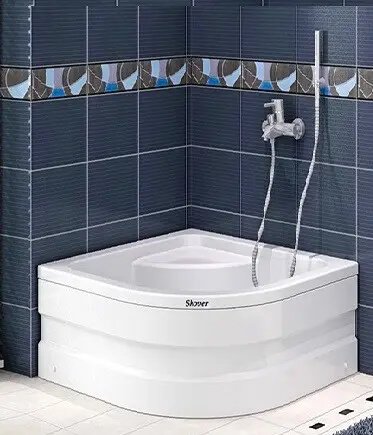високий душовий піддон