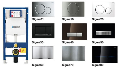 Инсталляции флагманской версии Sigma от Geberit