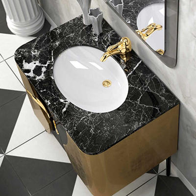 Тумба для ванной под умывальник из камня