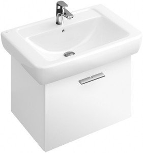 Тумба под раковину Villeroy&Boch Central Line подвесная 56х38.5х48.5 белая 9798E2EC