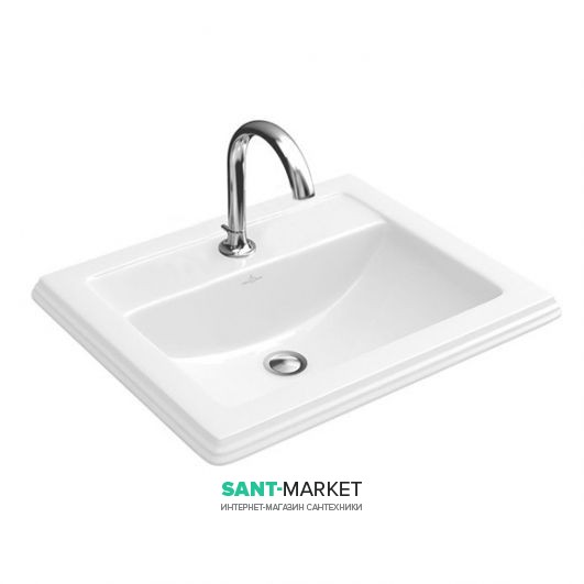 Раковина для ванної вбудована Villeroy & Boch колекція Hommage біла 710263R1