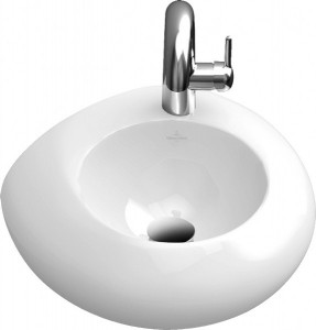 Раковина для ванной накладная Villeroy&Boch коллекция Pure Stone белая 537041R1