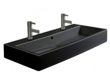 Раковина для ванної накладна подвійна Villeroy & Boch колекція Memento чорна 5133C1S0