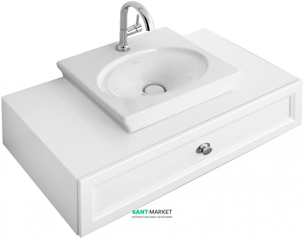 Тумба під раковину Villeroy & Boch La Belle підвісна 95х54х21 біла A62410DJ