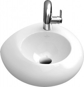 Раковина для ванной накладная Villeroy&Boch коллекция Pure Stone белая 537041R1