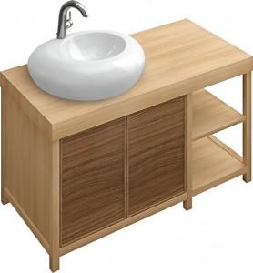 Тумба под раковину Villeroy&Boch Pure Stone напольная 120х65х70 дуб 95721000