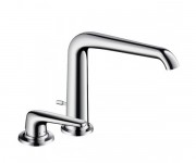 Смеситель для раковины однорычажный скрытый с донным клапаном Hansgrohe Axor Bouroullec хром 19124000