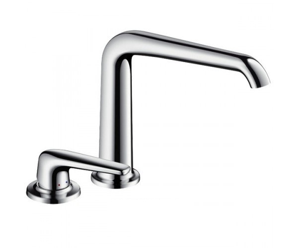 Смеситель для раковины однорычажный скрытый Hansgrohe коллекция Axor Bouroullec хром 19144000