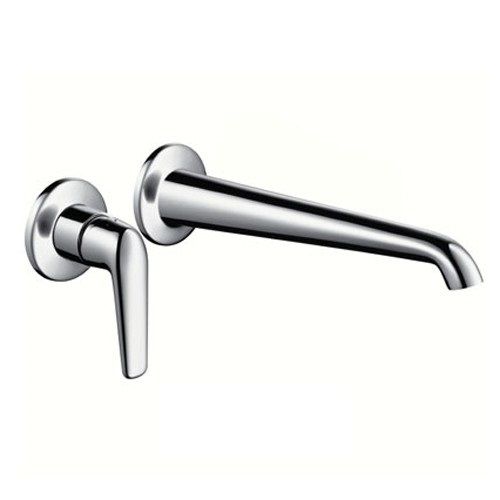 Смеситель для раковины однорычажный настенный скрытый Hansgrohe Axor Bouroullec хром 19127000