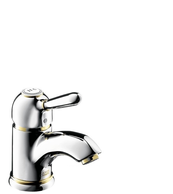 Смеситель для раковины однорычажный Hansgrohe коллекция Axor Carlton хром/золото 17010000