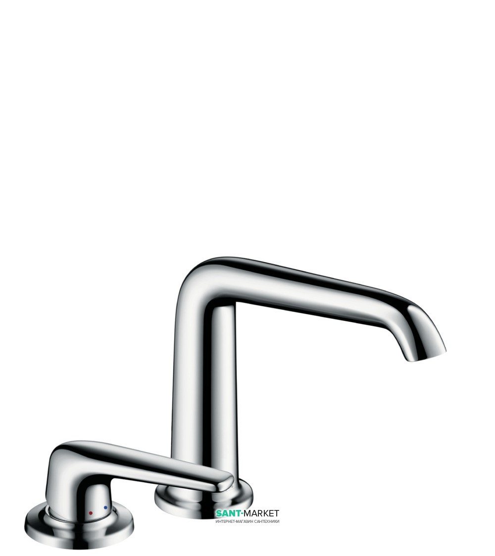 Смеситель для раковины однорычажный скрытый Hansgrohe Axor Bouroullec хром 19143000
