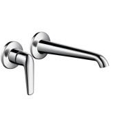 Смеситель для раковины однорычажный настенный скрытый Hansgrohe Axor Bouroullec хром 19125000