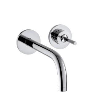 Смеситель для раковины с джойстиком настенный скрытый Hansgrohe коллекция Axor Uno2 хром 38116000