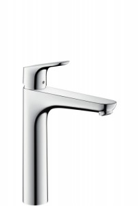 Смеситель для раковины однорычажный высокий Hansgrohe Focus с донным клапаном хром 31608000