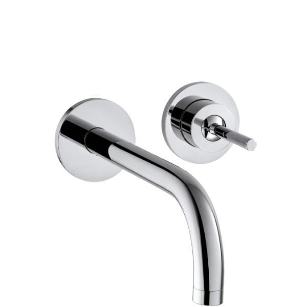 Смеситель для раковины с джойстиком настенный скрытый Hansgrohe коллекция Axor Uno2 хром 38116000