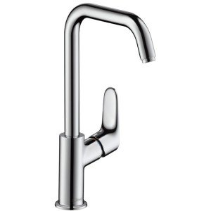 Смеситель для раковины однорычажный с донным клапаном высокий Hansgrohe Focus хром 31609000