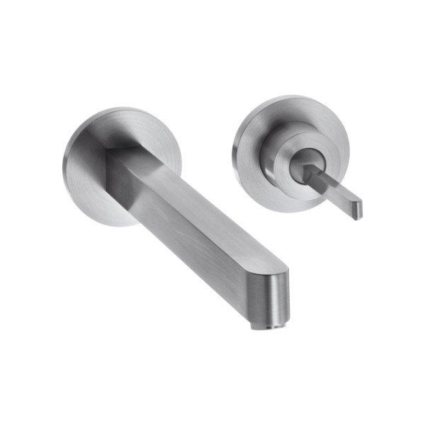 Змішувач для раковини з джойстиком настінний прихований Hansgrohe колекція Axor Steel хром 35113800