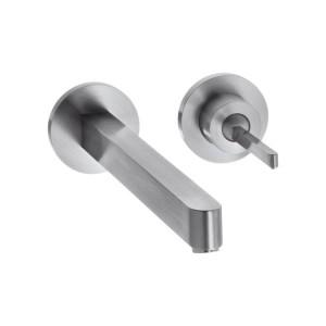 Змішувач для раковини з джойстиком настінний прихований Hansgrohe колекція Axor Steel хром 35113800