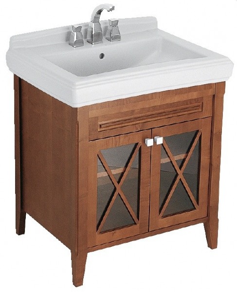 Тумба під раковину Villeroy & Boch Hommage підлоги 68.5х54х75 горіх 89950001