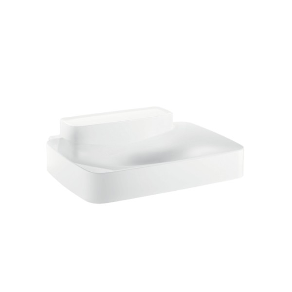 Раковина для ванной накладная с полкой Hansgrohe коллекция Axor Bouroullec белая 19948000