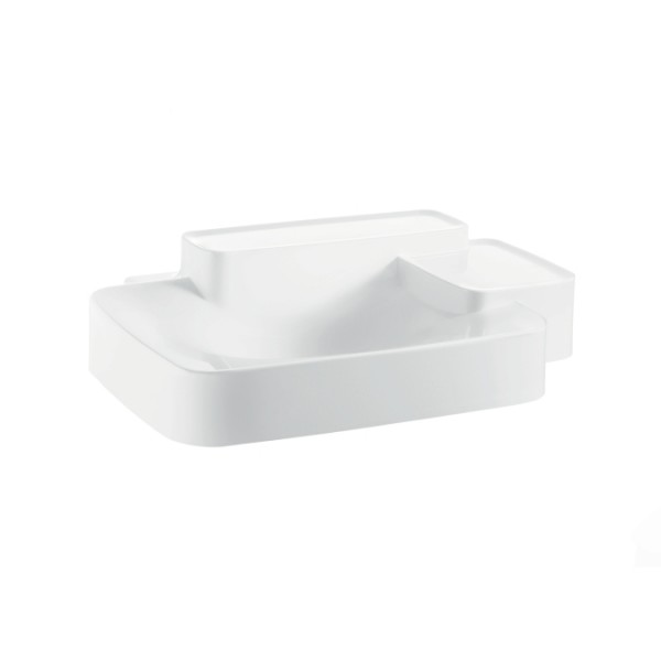 Раковина для ванної підвісна з двома полками Hansgrohe колекція Axor Bouroullec біла 19942000