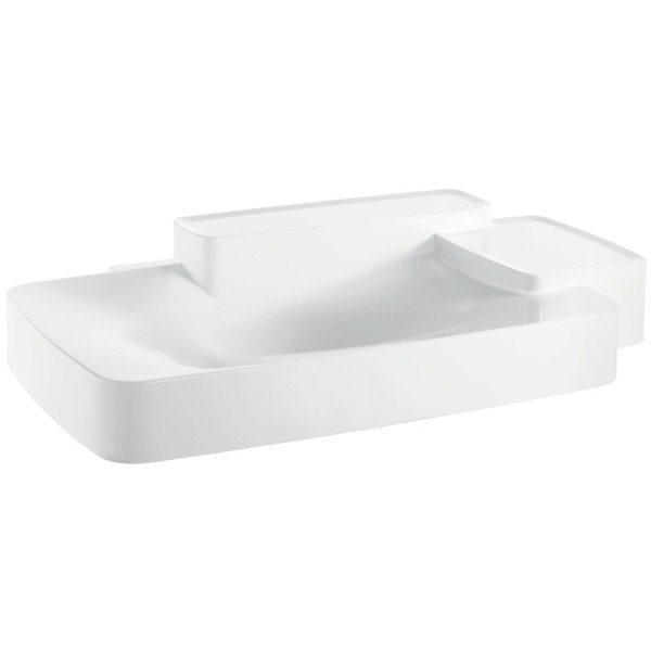 Раковина для ванної вбудована з двома полками Hansgrohe колекція Axor Bouroullec біла 19944000