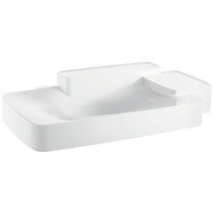 Раковина для ванної вбудована з двома полками Hansgrohe колекція Axor Bouroullec біла 19944000