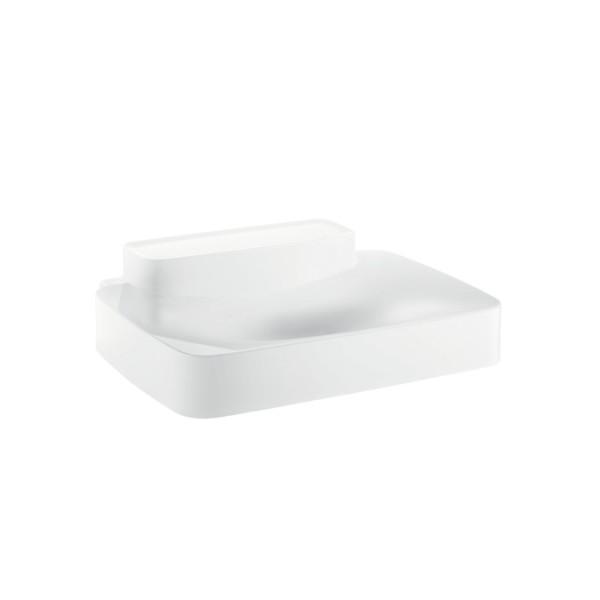 Раковина для ванной накладная с полкой Hansgrohe коллекция Axor Bouroullec белая 19948000