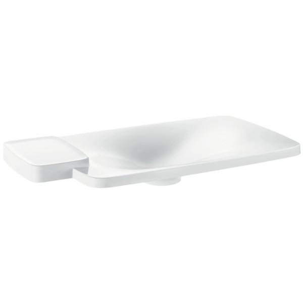 Раковина для ванної вбудована з полицею Hansgrohe колекція Axor Bouroullec біла 19945000