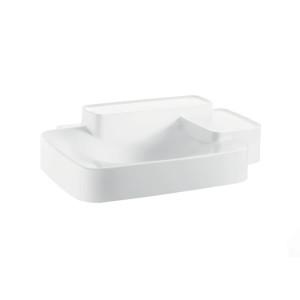 Раковина для ванной подвесная с двумя полками Hansgrohe коллекция Axor Bouroullec белая 19942000