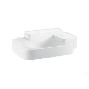 Раковина для ванної підвісна з двома полками Hansgrohe колекція Axor Bouroullec біла 19942000