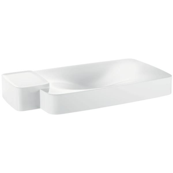 Раковина для ванної підвісна з полицею Hansgrohe колекція Axor Bouroullec біла 19946000