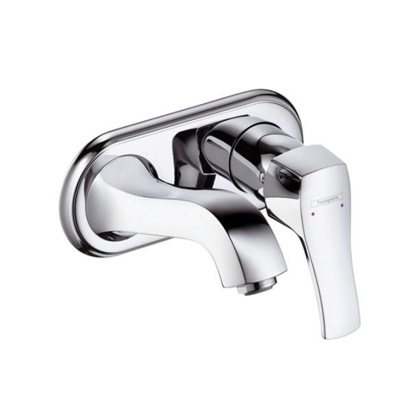 Змішувач для раковини одноважеля настінний прихований Hansgrohe Metris Classic хром 31000000