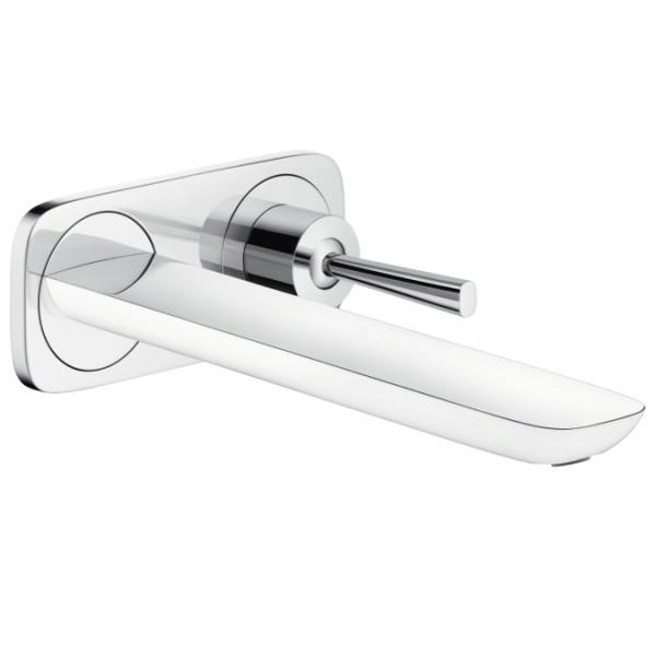 Смеситель для раковины с джойстиком настенный скрытый Hansgrohe коллекция PuraVida хром 15085000