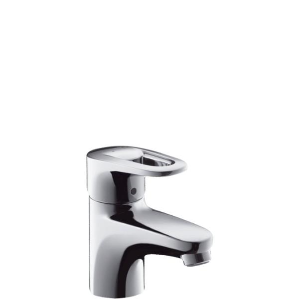 Смеситель для раковины однорычажный с донным клапаном Hansgrohe коллекция Metropol E хром 14072000
