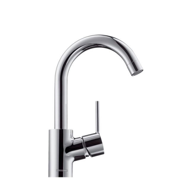 Смеситель для раковины однорычажный с донным клапаном Hansgrohe коллекция Talis S хром 32070000