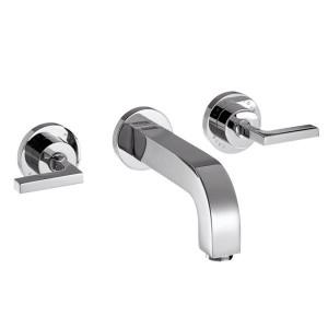 Смеситель для раковины двухрычажный настенный скрытый Hansgrohe Axor Citterio хром 39147000