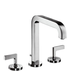 Смеситель для раковины двухрычажный с донным клапаном Hansgrohe Axor Citterio хром 39155000
