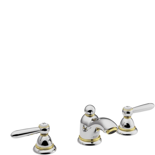 Смеситель для раковины двухрычажный скрытый с донным клапаном Hansgrohe Axor Carlton хром 17125000