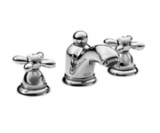 Смеситель для раковины двухвентильный скрытый с донным клапаном Hansgrohe Axor Carlton хром 17123000