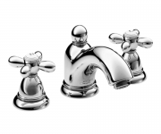 Смеситель для раковины двухвентильный скрытый с донным клапаном Hansgrohe Axor Carlton хром 17133000