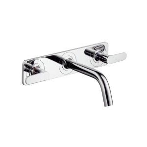 Смеситель для раковины двухрычажный настенный скрытый Hansgrohe Axor Citterio M хром 34314000