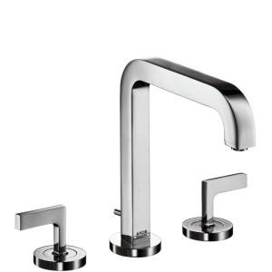 Змішувач для раковини Двохважеля з донним клапаном Hansgrohe Axor Citterio хром 39155000