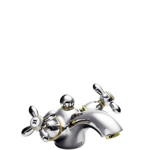 Смеситель для раковины двухвентильный с донным клапаном Hansgrohe Axor Carlton хром 17032000